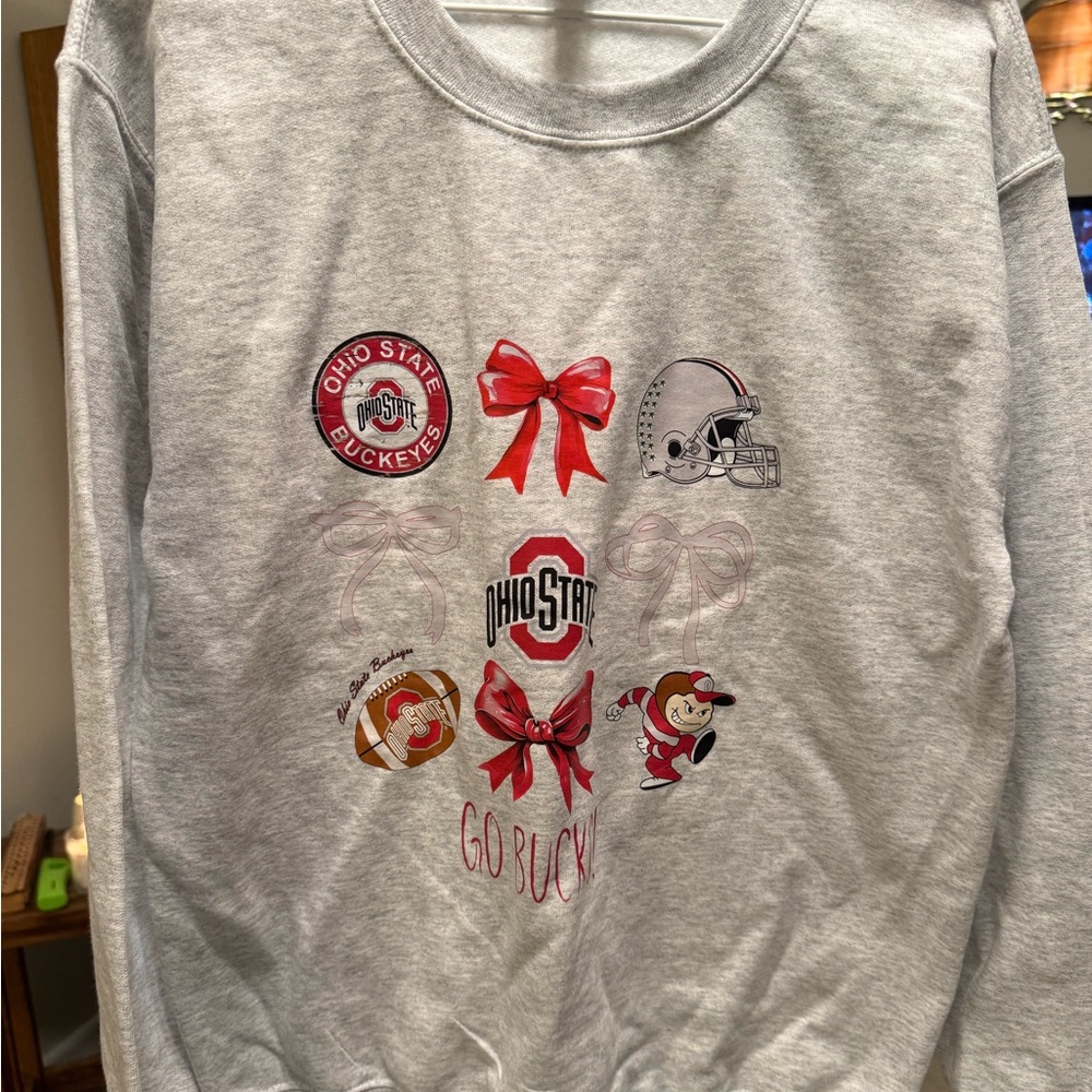 Ohio State Buckeyes Gray Crewneck Women’s Size S